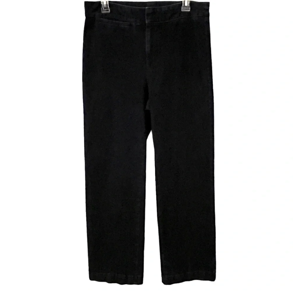 Soft Surroundings Dark Blue Wash Denim Trousers Size 10 Tall